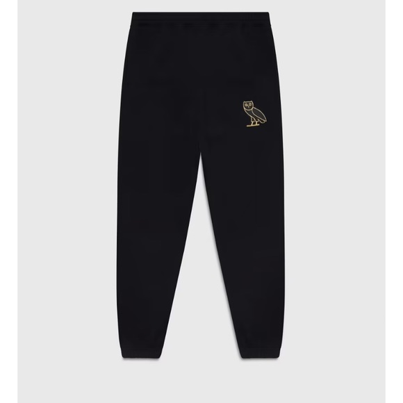 October’s Very Own Drake Joggers Sweatpants  Black Gold Logo Sz M - Picture 1 of 10